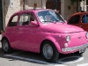 Pink Fiat 500