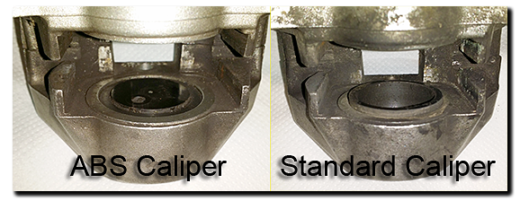 Aprilia Caponord ETV1000 Rally-Raid rear caliper differences ABS standard