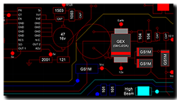 Aprilia Caponord ETV1000 Rally-Raid - AutoCAD circuit layout