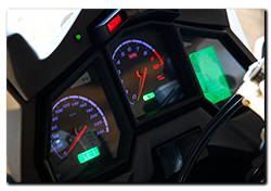 Aprilia Caponord ETV1000 Rally-Raid - Dashboard green LCD panels