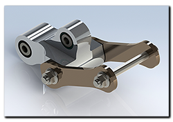 Aprilia Caponord ETV1000 Rally-Raid - 3D Rear suspension linkage