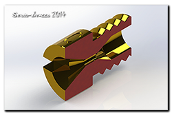 Solidworks model of a #60 Jet sliced in half!