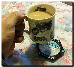 making a tax disk holder into a coaster