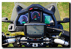 Aprilia Caponord ETV1000 Rally-Raid with Motrag.com base & micro mount for Garmin GPS