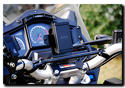 Aprilia Caponord ETV1000 Rally-Raid with Motrag.com base & micro mount for Garmin GPS