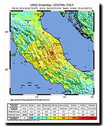 Central Italy earthquake 30/10/2016