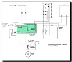 Aprilia Caponord ETV1000 Rally-Raid starter safety circuit - modified