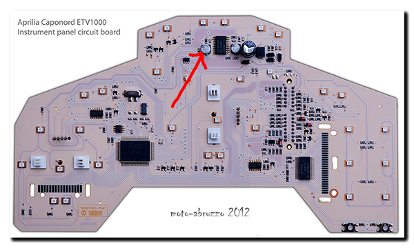 Aprilia Caponord ETV1000 & Futura RST1000 dashboard capacitor