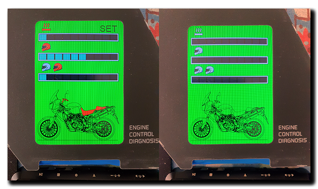 Aprilia Caponord ETV1000 Rally-Raid dashboard improved display graphics