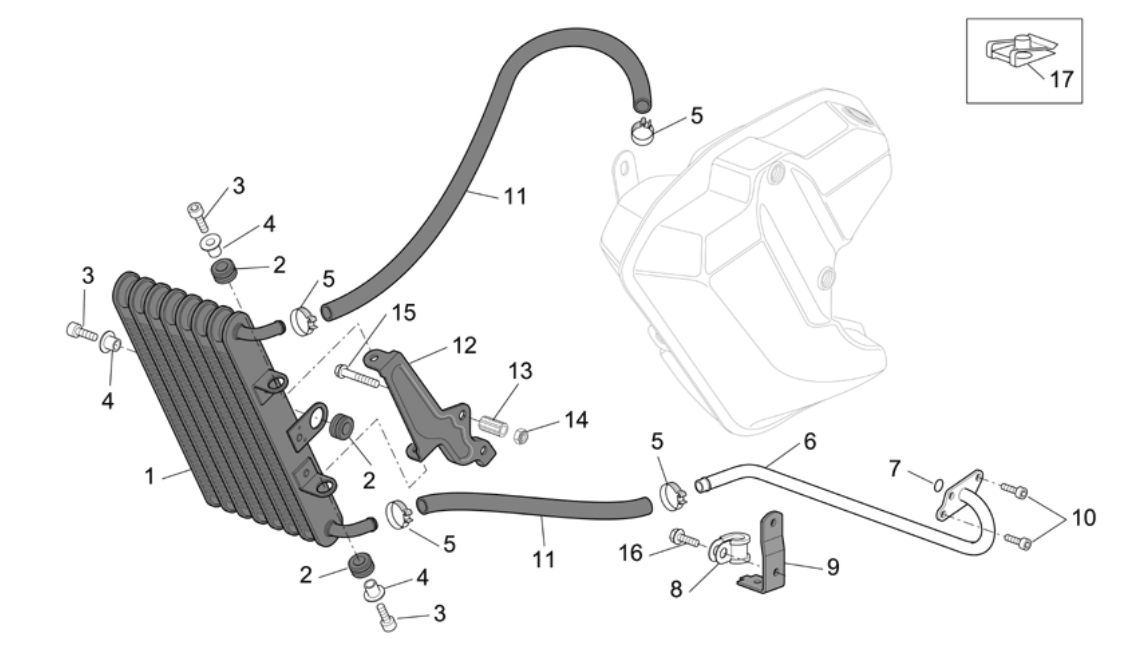 Oil Cooler – clamps