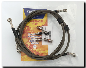 Aprilia Caponord ETV1000 Rally-Raid Venhill Power Plus brake lines and stainless steel banjo bolts